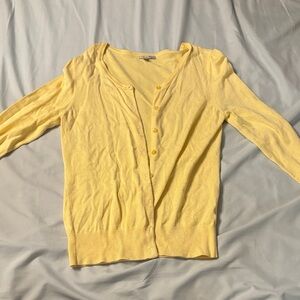 Halogen Light Yellow Knit Top
